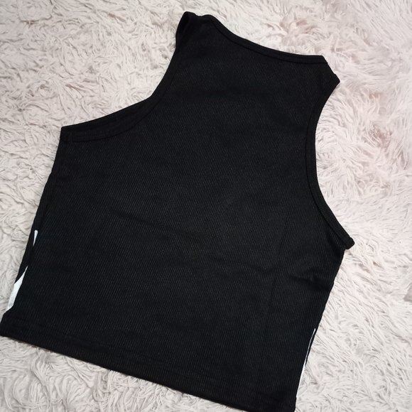 Rad skeleton ribcage cropped tank top! NWOT! Stretchy! Only black shade atm - Picture 3 of 7